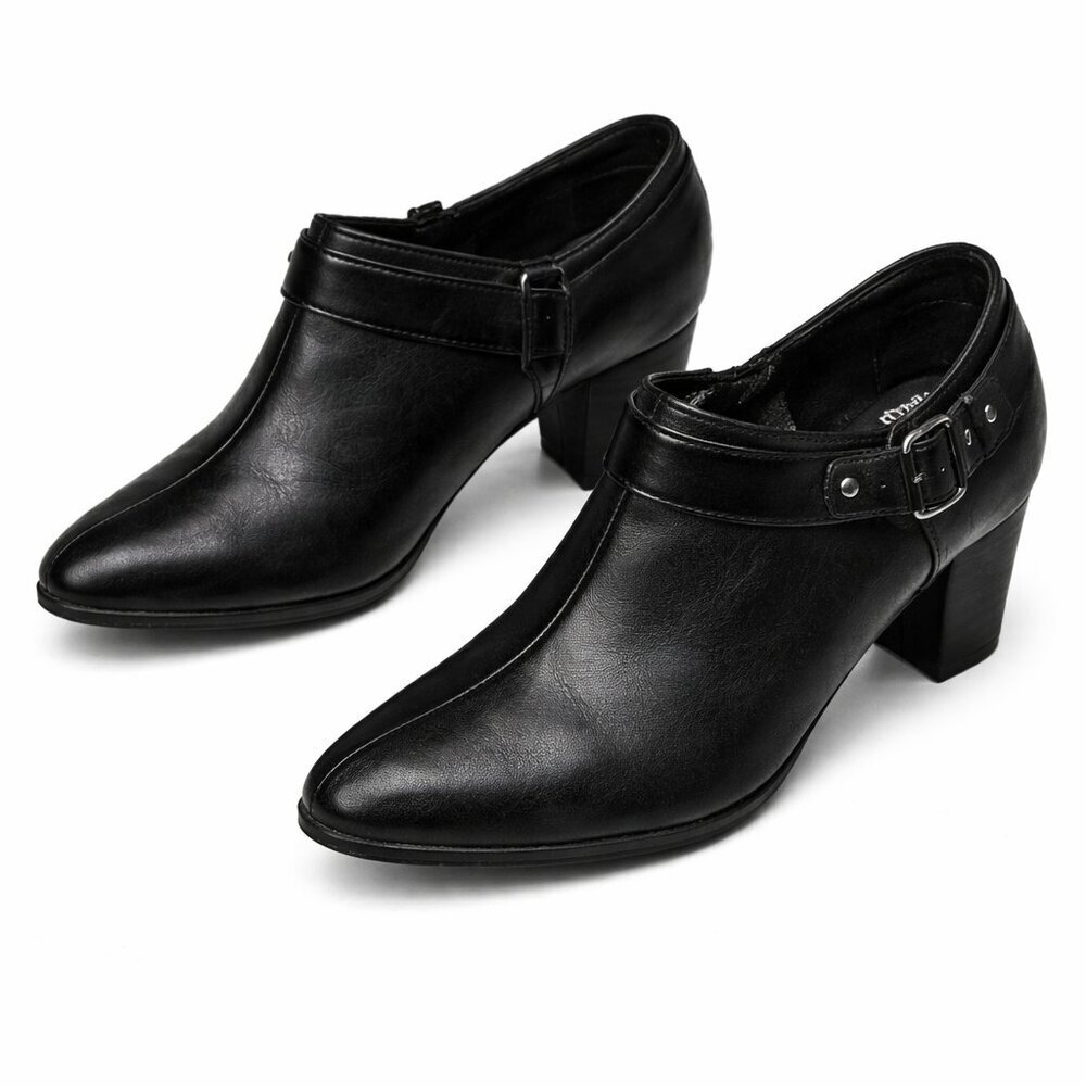 THOM McAN Jorgie Black Ankle Booties Shoes Size 7W